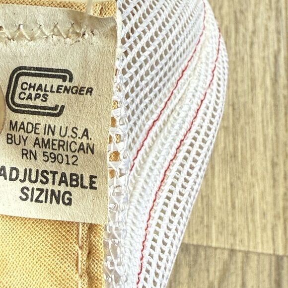 Vintage State Farm Cap Hat Mesh Trucker Red White USA Challenger Caps Advert - Picture 10 of 11